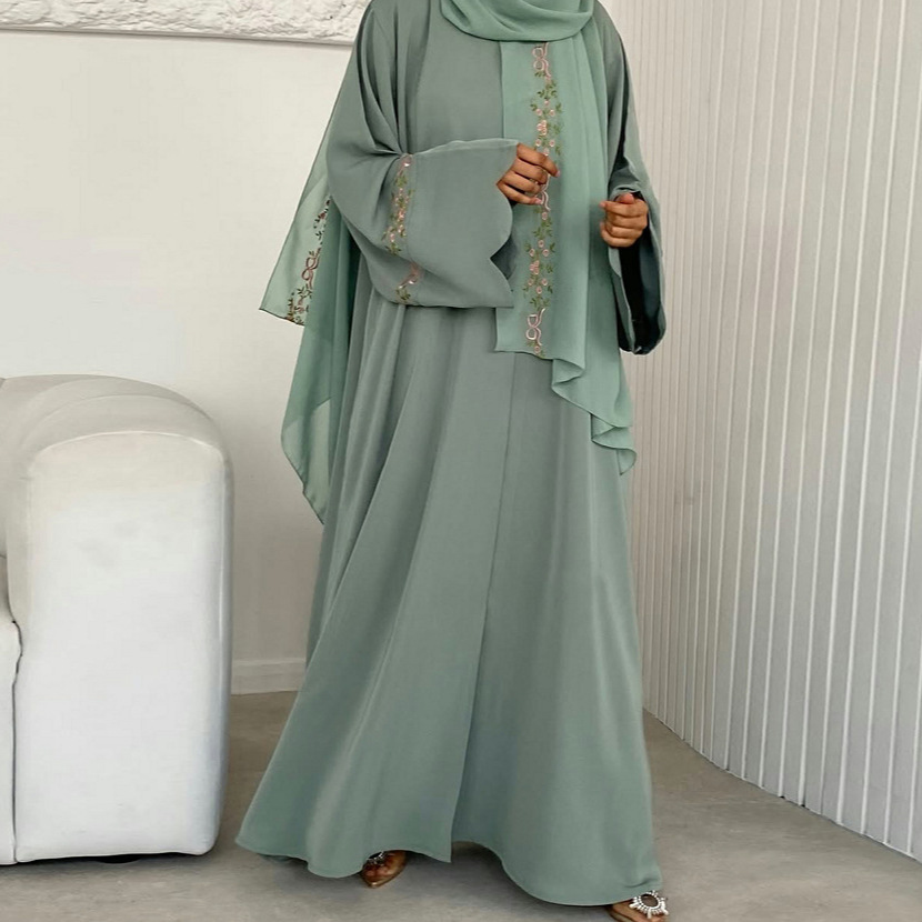 Embroidery Hijab - Produsen Abaya Dubai Pakaian Islami Abaya