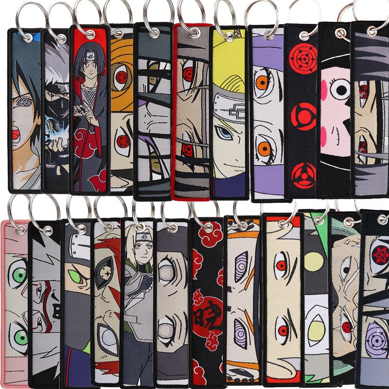 Embroidery Keychain - Gantungan Kunci Bordir Anime Naruto Gantungan