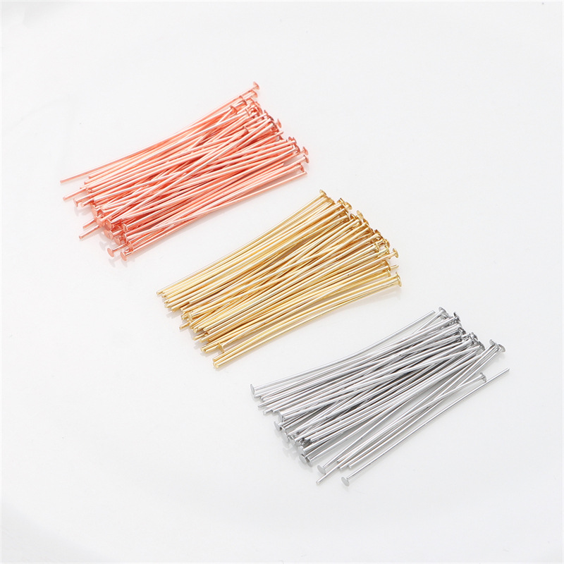 50pcs/pak Pin Kepala Datar Per - Embroidery Bracelet ulasan dan harga