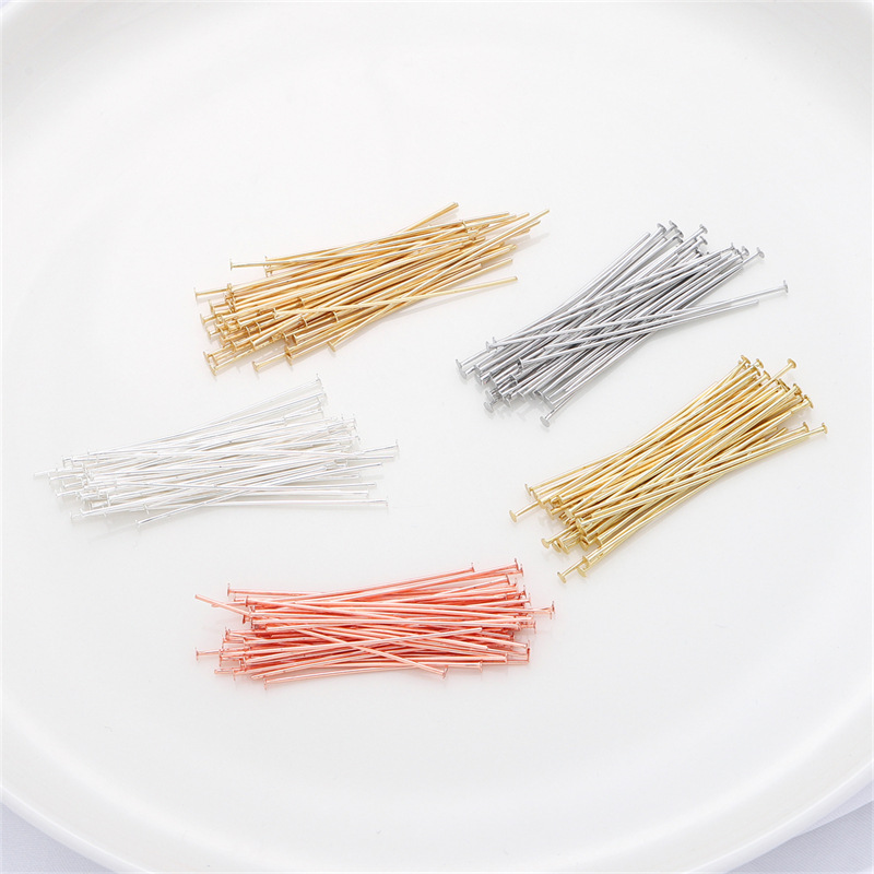 50pcs/pak Pin Kepala Datar Per - Embroidery Bracelet ulasan dan harga
