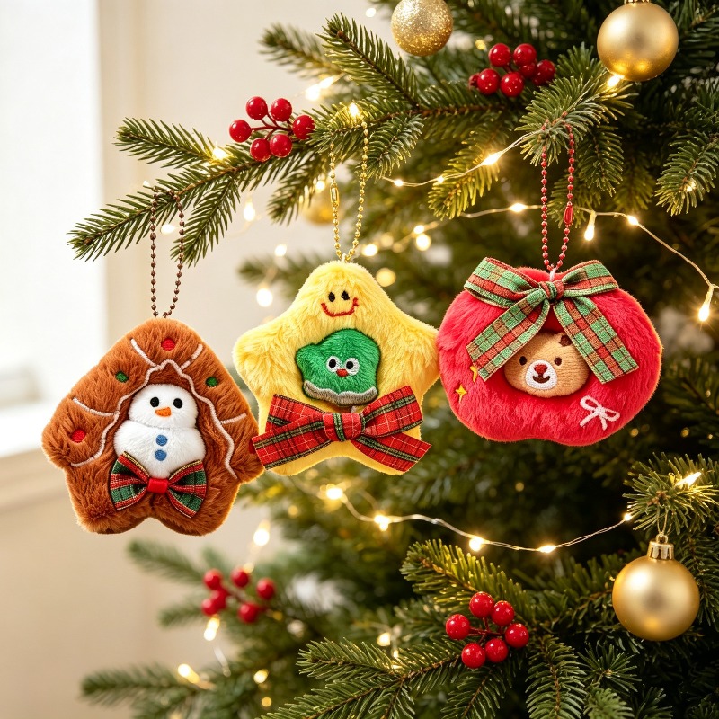 3 Paket Hiasan Natal Bordir Bu - Embroidery Xmas Decorations ulasan dan harga