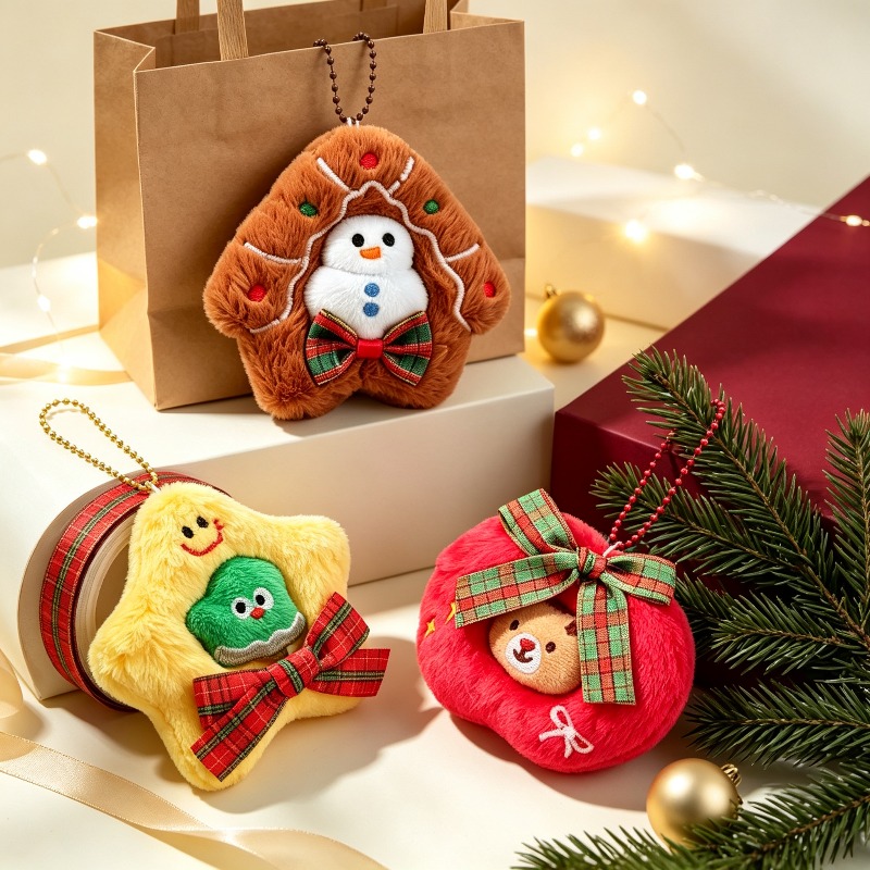 3 Paket Hiasan Natal Bordir Bu - Embroidery Xmas Decorations ulasan dan harga