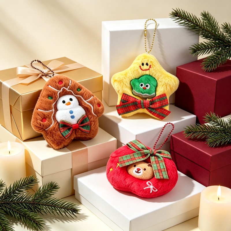 3 Paket Hiasan Natal Bordir Bu - Embroidery Xmas Decorations ulasan dan harga