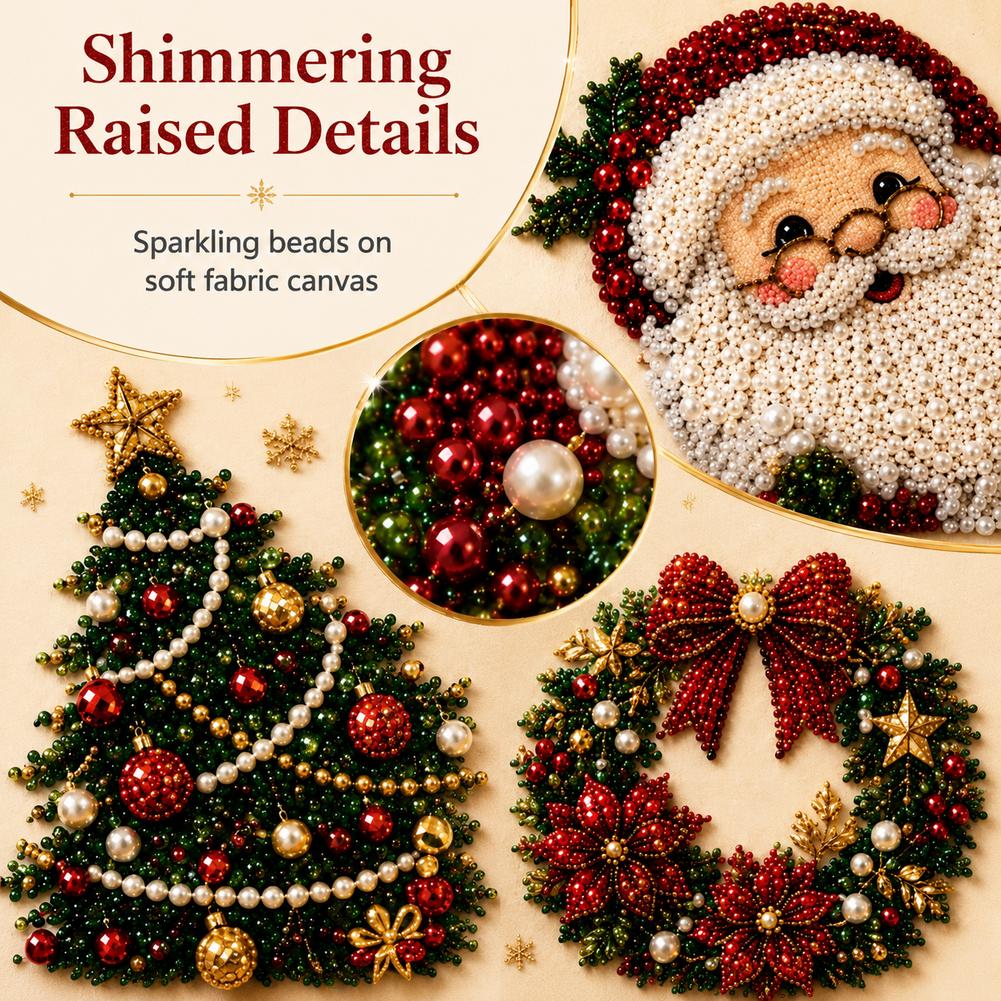 Kit Seni Mutiara Santa Claus N - Embroidery Xmas Decorations ulasan dan harga