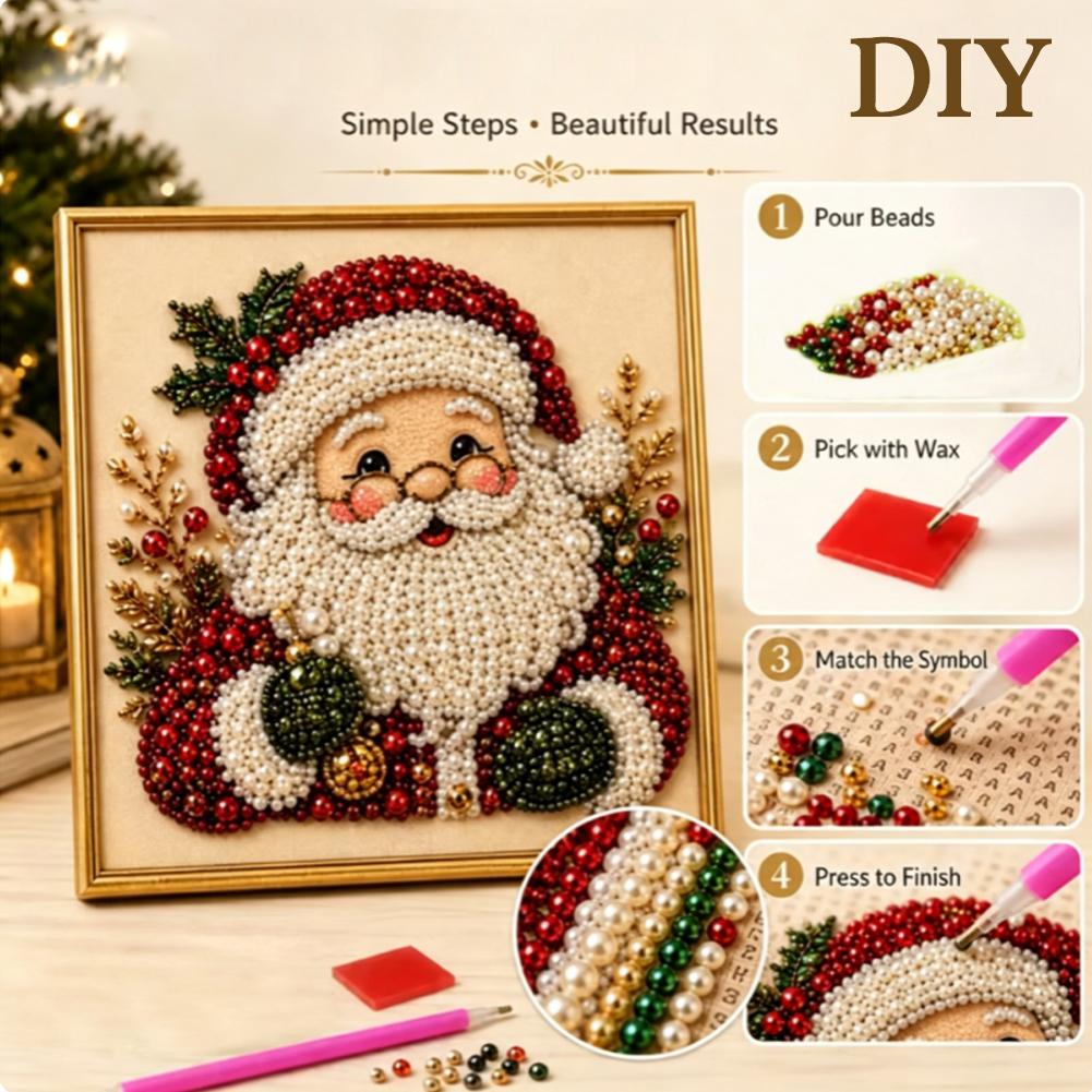 Kit Seni Mutiara Santa Claus N - Embroidery Xmas Decorations ulasan dan harga