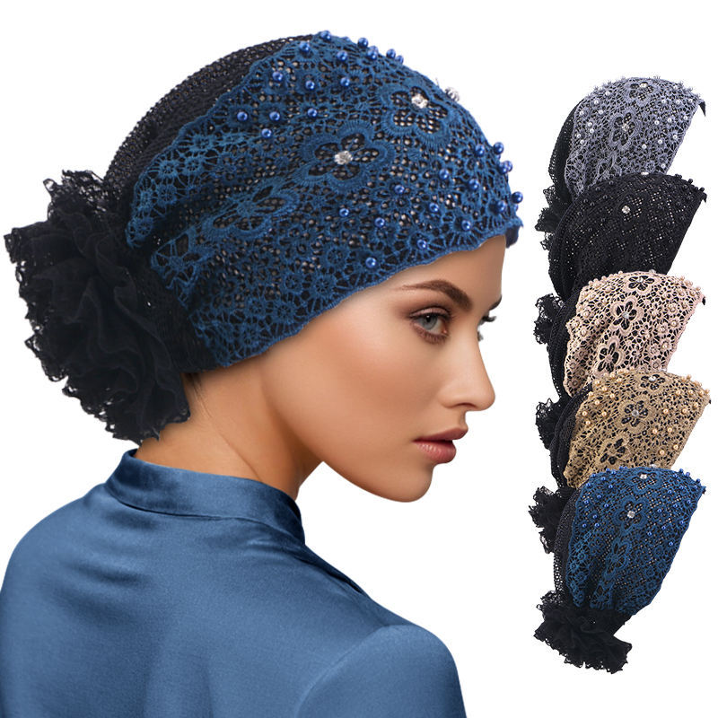 Topi Sorban Manik-manik Bunga  - Embroidery Hat Machine ulasan dan harga