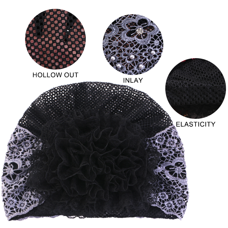 Topi Sorban Manik-manik Bunga  - Embroidery Hat Machine ulasan dan harga