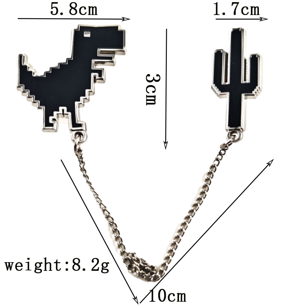 Pin Enamel Kaktus Dinosaurus P - Embroidery Bracelet ulasan dan harga