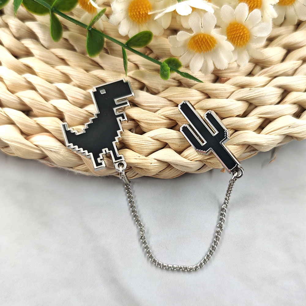Pin Enamel Kaktus Dinosaurus P - Embroidery Bracelet ulasan dan harga