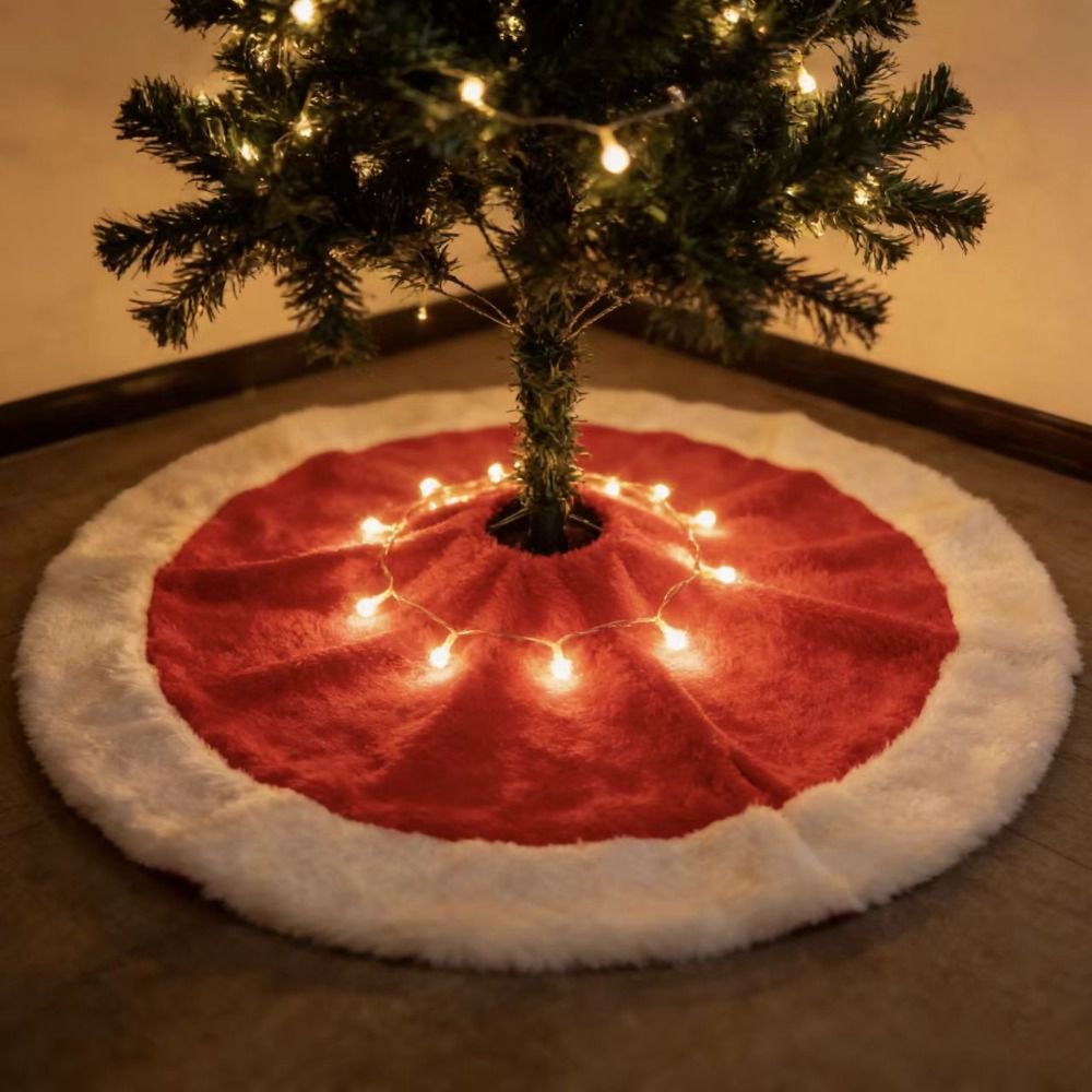 Aksesoris Natal, Alas Pohon Na - Embroidery Xmas Decorations ulasan dan harga