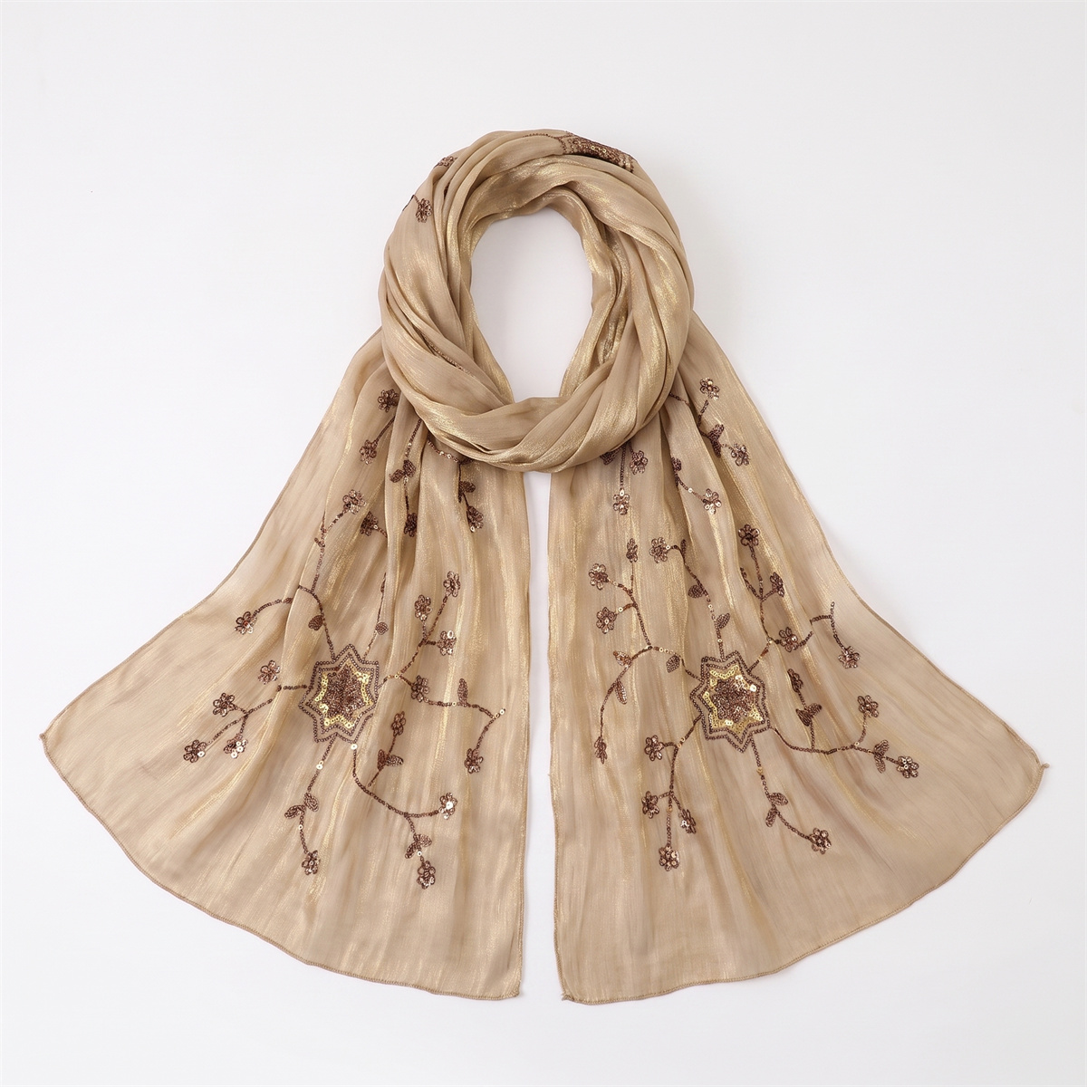 Hijab Kerudung Kerut Modis Den - Embroidery Hijab ulasan dan harga