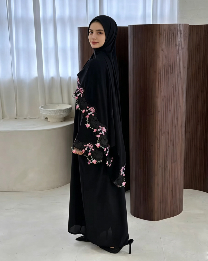 Gaun Lebaran Wanita Muslim Aba - Embroidery Hijab ulasan dan harga