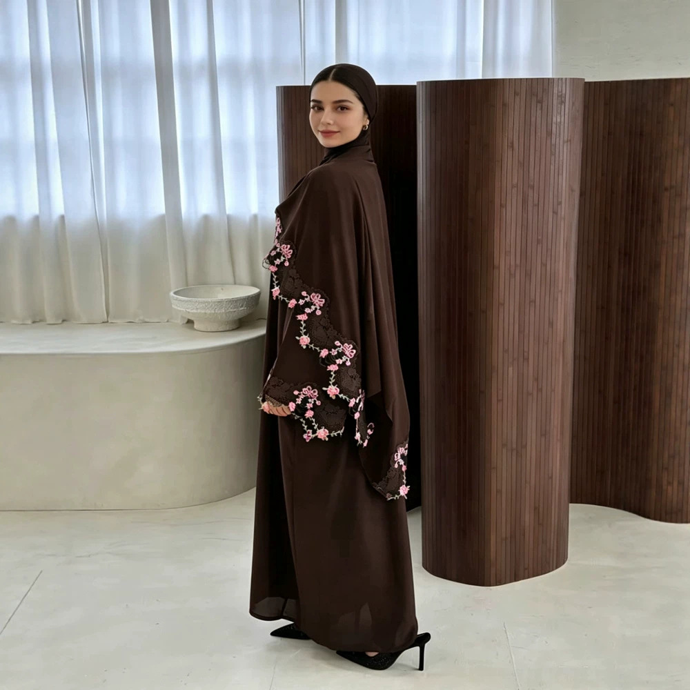 Gaun Lebaran Wanita Muslim Aba - Embroidery Hijab ulasan dan harga