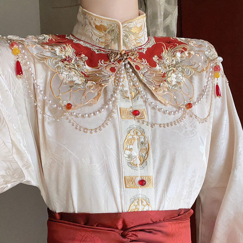 Jubah Ponco Hanfu Gaya Etnik B - Embroidery Shawl ulasan dan harga