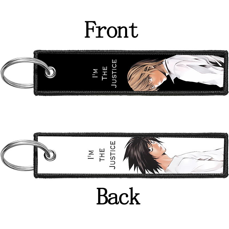 Death Note Ryuuku Ryuk Rem Gan - Embroidery Keychain ulasan dan harga