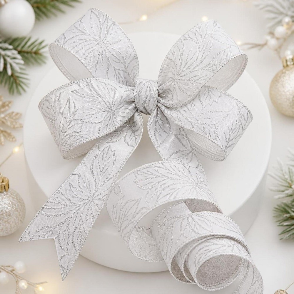 Pita Hias Bordir Kain, Pita Re - Embroidery Xmas Decorations ulasan dan harga