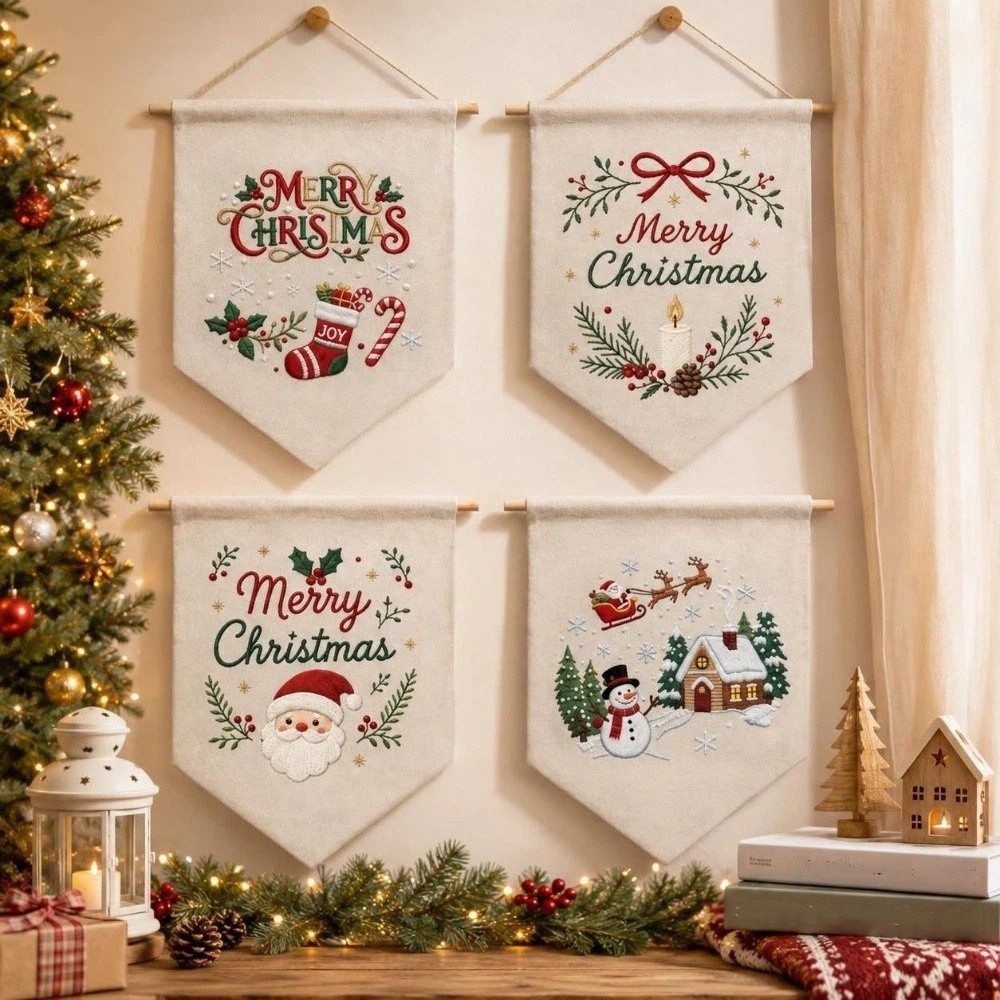 Paket Kerajinan Bordir Natal B - Embroidery Xmas Decorations ulasan dan harga