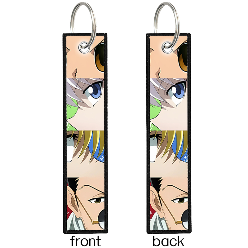 1Pcs HUNTER X HUNTER Gantungan - Embroidery Keychain ulasan dan harga