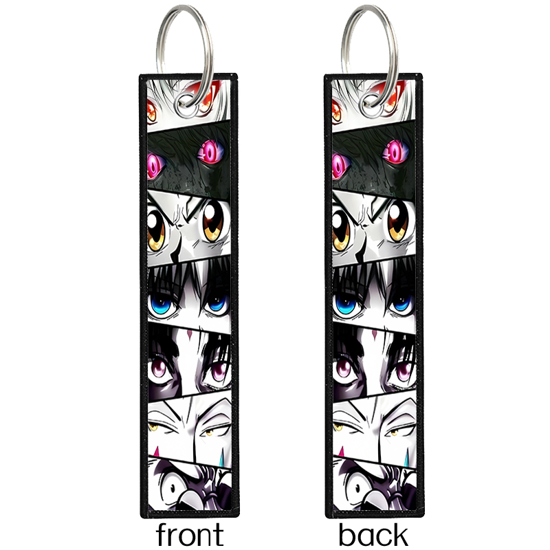 1Pcs HUNTER X HUNTER Gantungan - Embroidery Keychain ulasan dan harga