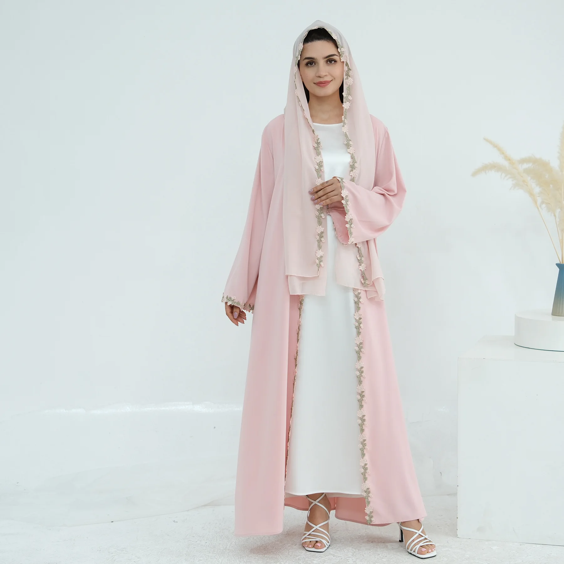 Gaun Abaya Muslim Dubai Bordir - Embroidery Kebaya ulasan dan harga