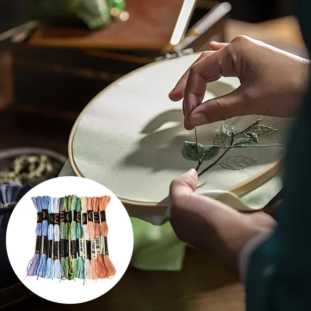 12 Gulungan Benang Sulam 105 Y - Embroidery Bracelet ulasan dan harga