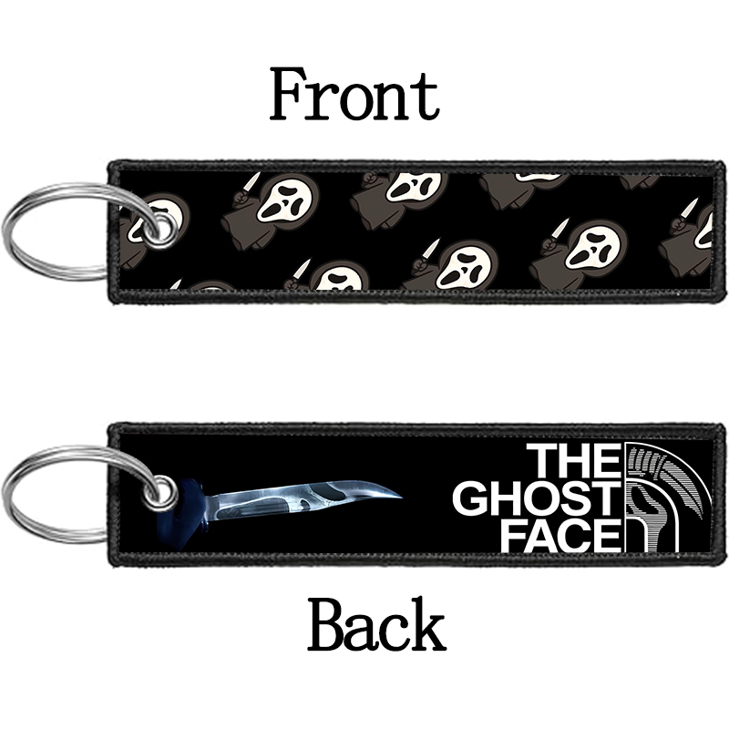 GHOST FACE Gantungan Kunci unt - Embroidery Keychain ulasan dan harga