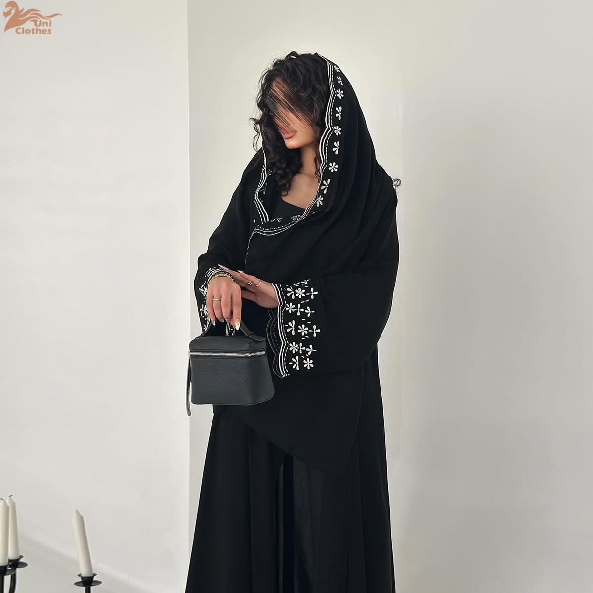Kardigan Bordir Mewah untuk Wa - Embroidery Hijab ulasan dan harga