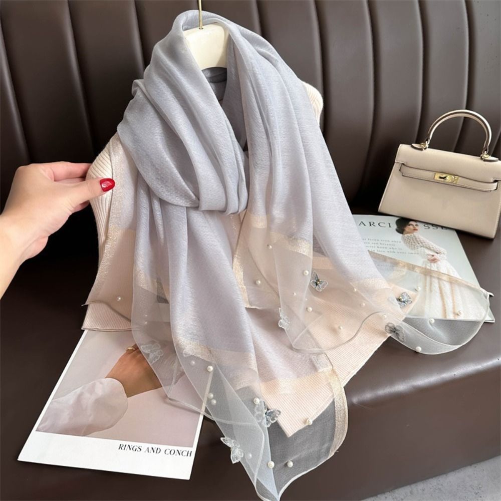 Selendang Sutra Tipis Elegan,  - Embroidery Hijab ulasan dan harga