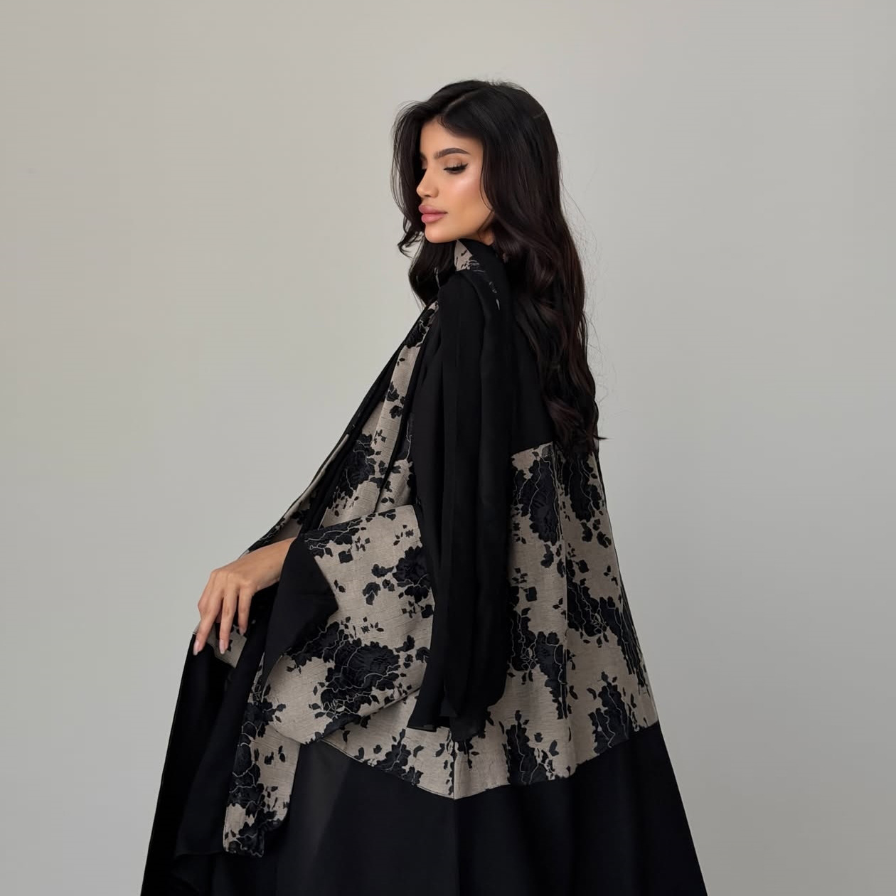 Setelan Abaya Hijab 2 Potong u - Embroidery Hijab ulasan dan harga