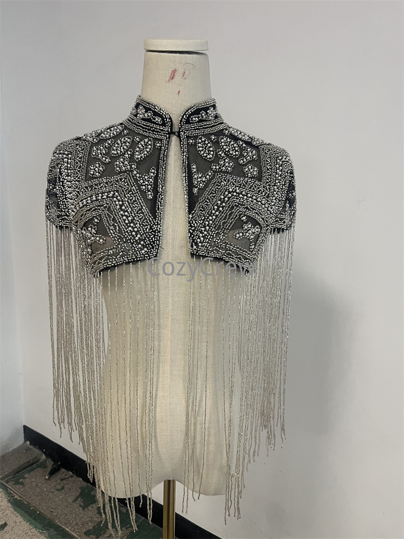 Jaket Pendek Berumbai Payet Me - Embroidery Shawl ulasan dan harga