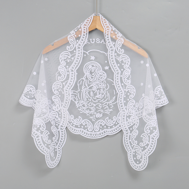 1Pc Kerudung Segitiga Wanita E - Embroidery Hijab ulasan dan harga